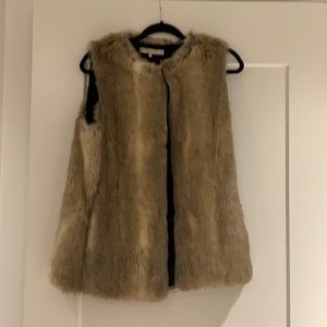 Zara faux fur vest